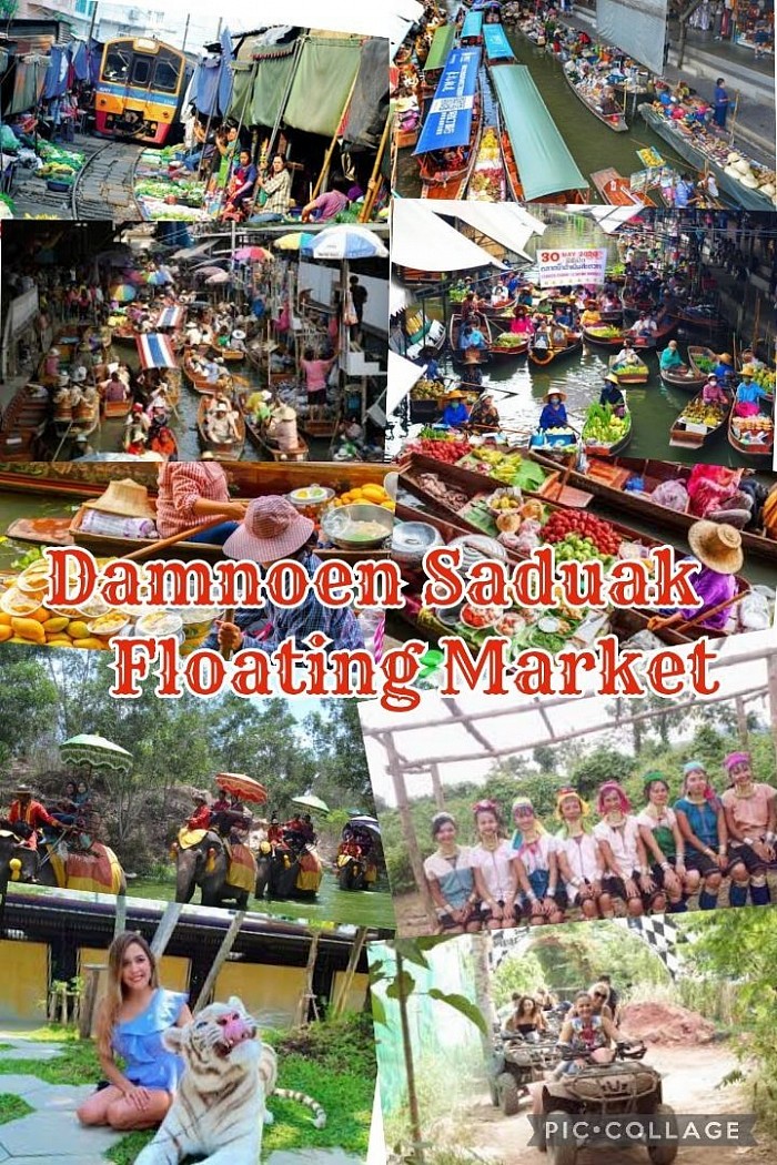 Damnoen Saduak Floating Market  Car rental service for a 1-day trip to famous tourist attractions in Thailand in Bangkok, Pattaya, Hua Hin, Kanchanaburi. Friendly car rental prices.  Not as expensive as you think. You can inquire +66611523287 Mr.Opor